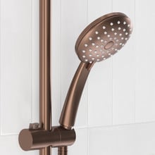 Clovelly Bronze Gooseneck Twin Shower